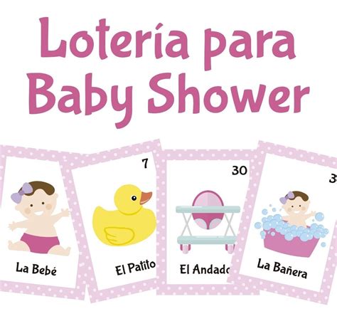 Bingo Para Baby Shower Para Imprimir Gratis Loteria Para Baby Shower