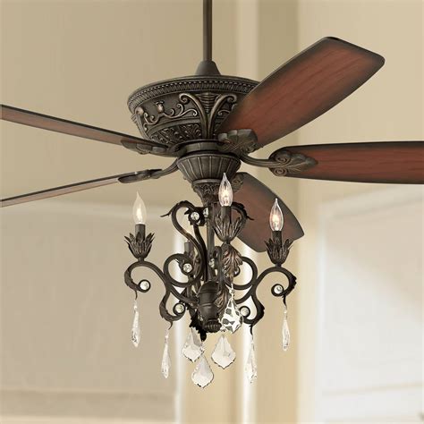 Glam Luxe Ceiling Fan With Light Kit Pull Chain 3 Speed Ceiling