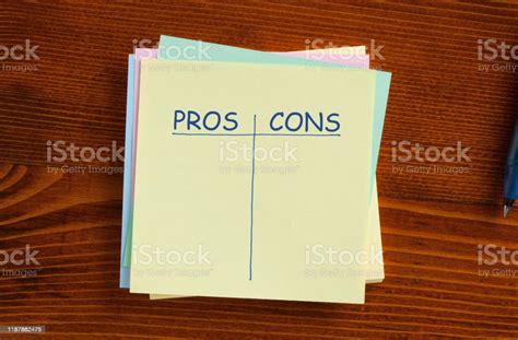 Pros Cons Concept Stock Photo Download Image Now Pros And Cons