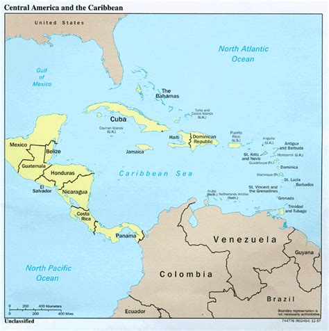 Obryadii00 A Map Of Central America With Capitals