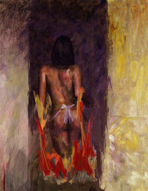 Abstract Nude 2 Painting By Mahnoor Shah Fine Art America