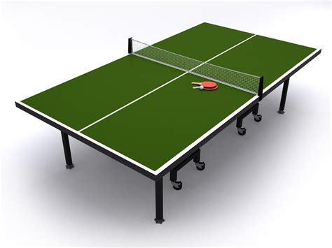 Table Tennis Or Ping Pong Table 3d Model Cgtrader
