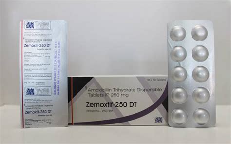 Severe (crcl <10 ml/min) or patients on hemodialysis: Amoxicillin Trihydrate IP 250 mg(ZEMOXTIF-250 DT) Tablet ...