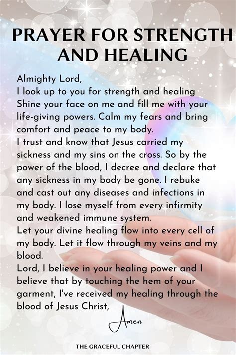 20 Short Prayers For Healing The Graceful Chapter