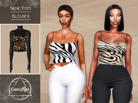 Nene Tops Blouse Ii By Camuflaje At Tsr Sims 4 Updates
