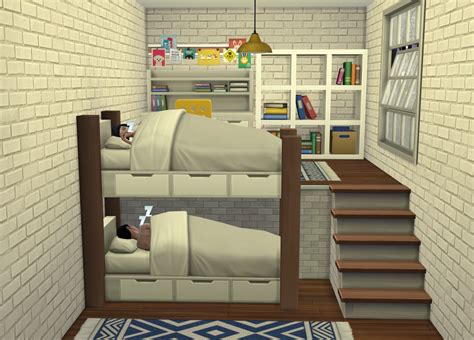 I Made A Thing Functioning Bunkbeds Using A Platform No Cc Rsims4