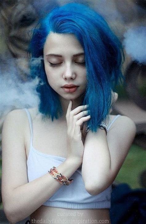 Blue Hair Trends The Best Images Синие волосы Цветные прически