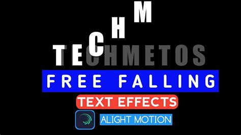 Free Falling Text Effects In Alight Motion Freefalltext Alightmotion