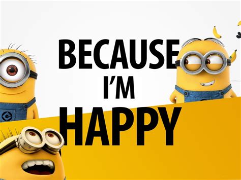Because I Am Happy Text Artistic Design Hd Wallpaper Preview