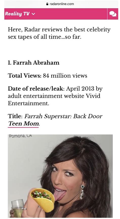 👏🏼👏🏼👏🏼 farrah has the 1 celebrity “sex tape” r teenmomogandteenmom2