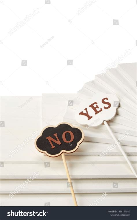 Signboard Word Yes No Stock Photo 1338197540 Shutterstock