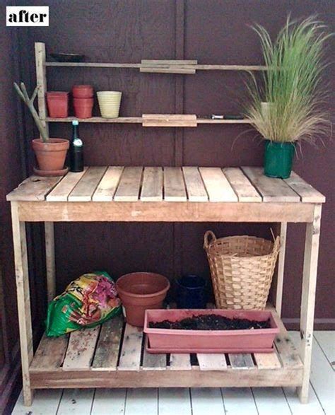 Pallet Garden Station Made From Old Wooden Pallets Pallet Home Decor