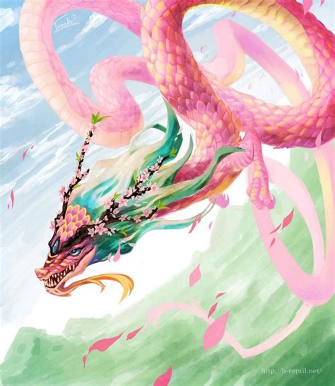 Pink Dragon By Tomoki17 On Deviantart Fantasy Creatures Art Fantasy