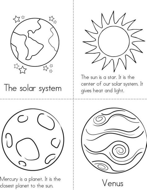 Solar System Booklets For Kids