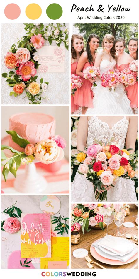 Colors Wedding 8 Perfect April Wedding Color Combos For 2020
