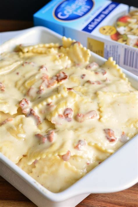 Stir your cheese sauce frequently. Baked Ravioli Mac and Cheese with Bacon. from ...