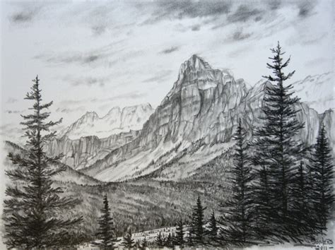 Pencil Drawings Mountains Pencildrawing2019