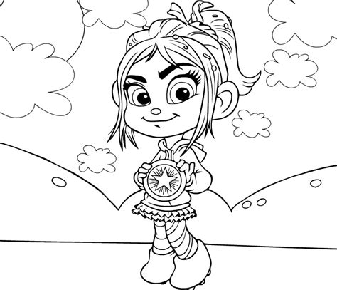 Download and print free princess vanellope von schweetz coloring pages. Vanellope Puzzle - Wreck It Ralph Games