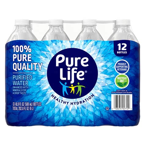 Buy Pure Life Purified Water 169 Fl Oz Plastic Bottled Water 12