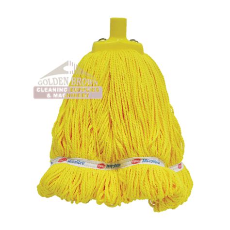 Round Microfiber Mop Head Gala 450gm Yellow Bmopmfyl
