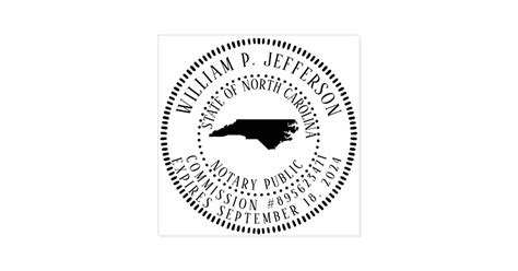 Notary Public North Carolina Self Inking Stamp Zazzle