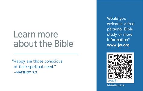 Are You Making Good Use Of Jworg Contact Cards — Watchtower Online