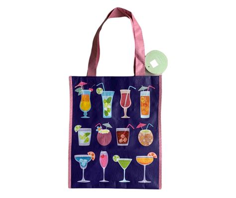 Pink Drinks Reusable Small Tote Bag Big Lots