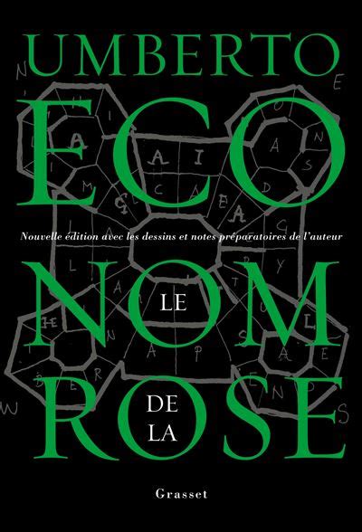 Le Nom De La Rose Nouvelle édition Avec Les Dessins Et Notes Préparatoires De L Auteur Broché