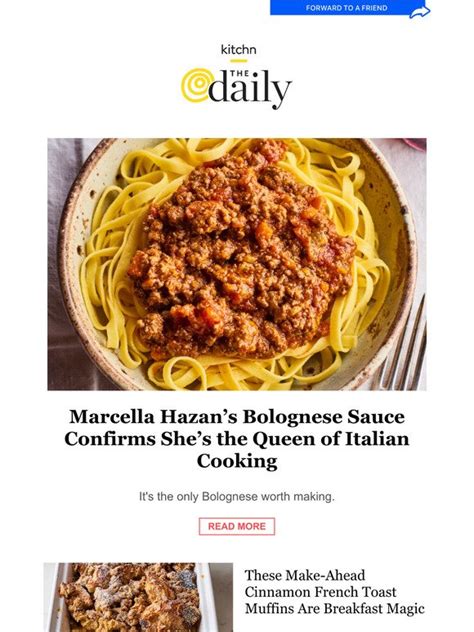 Kitchn Marcella Hazans Bolognese Sauce Proves Shes The Queen Of