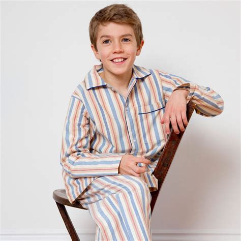 Boys Striped Cotton Pyjamas Boys Stripes Pyjamas Cotton Pyjamas