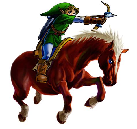 Link And Epona Characters And Art The Legend Of Zelda Ocarina Of Time 3d