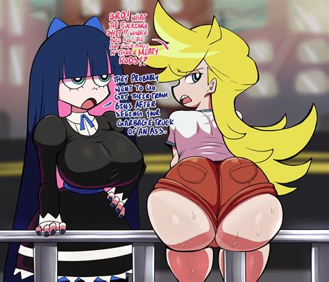 Pseudocel Panty Psg Stocking Psg Panty And Stocking With Garterbelt Highres Ass Huge Ass