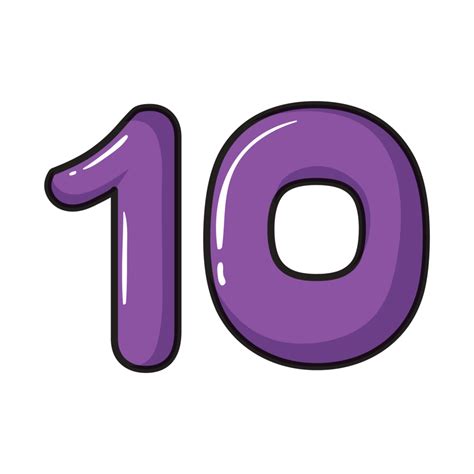 10 Ten Number png images transparent background free download. - Proofmart