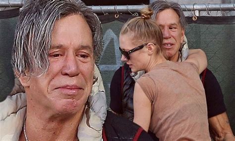 Mickey Rourke Breaks Down Crying While Out In La With Girlfriend Anastassija Makarenko Daily