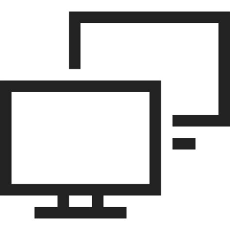 Desktop Double Monitor Screen Device Technology Icon Free Download