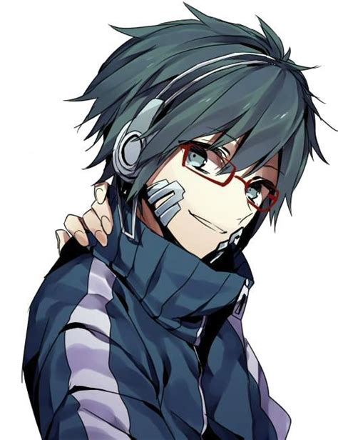Anime Headphones Boy 3 Anime Glasses Boy Anime Boy With