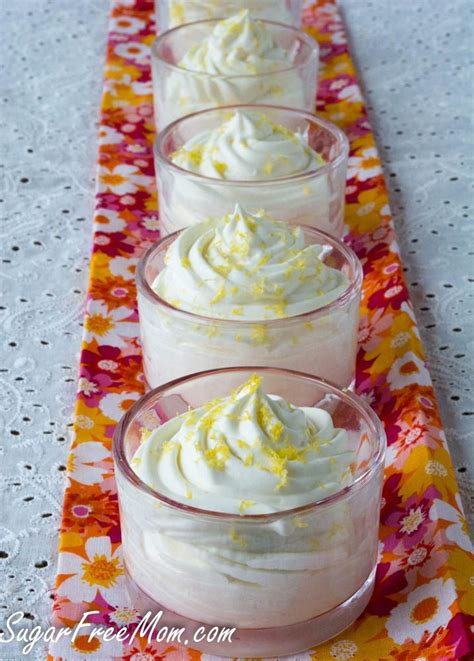 Sugar Free Lemon Cheesecake Mousse This Summer Dessert Recipe Is Bright Light And So