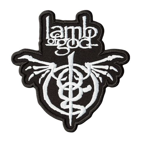 Lamb Of God Patch Rock Band Wrath Emblem Log Heavy Metal Music Logo