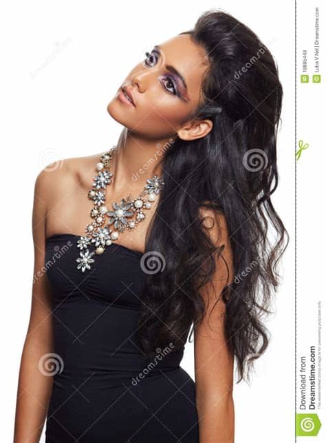 Woman with super long hair resulting from foso treatment (advertisement).jpg 693 × 3,886; Beautiful Woman With Long Black Curly Hair Stock Image ...