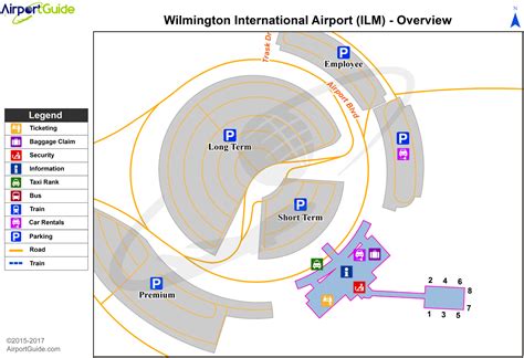Wilmington Wilmington International Ilm Airport Terminal Map