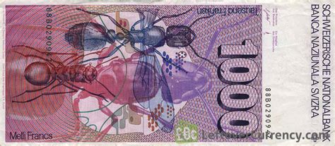 The united states dollar is the official currency of the united states and its territories per the coinage act of 1792. 1000 Swiss Francs (Auguste Forel 7th Series) - exchange yours