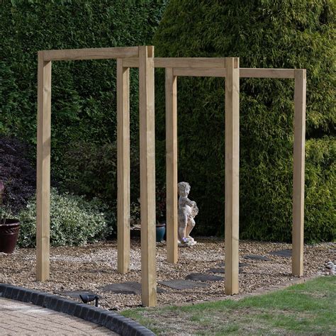Forest Sleeper Arch Set Of 3 Pressure Treated Ruxley Manor
