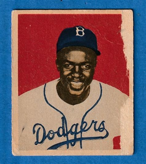 Maybe you would like to learn more about one of these? 1949 Bowman # 50 Jackie Robinson ROOKIE (Brooklyn Dodgers)