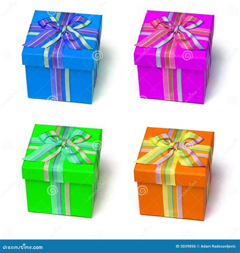 Colorful T Boxes Stock Photo Image Of Blue Colours 3039856