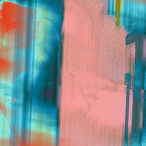 Aqua Pink Abstract Digital Art By Dee Flouton Fine Art America