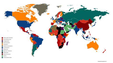 Ruling Political Parties Ideology Mapporn