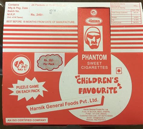 harnik phantom sweet cigarettes packaging box rs 200 box id 19912764762