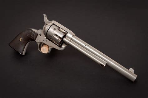 Colt Saa With Factory Nickel Finish Sold Turnbull Restoration