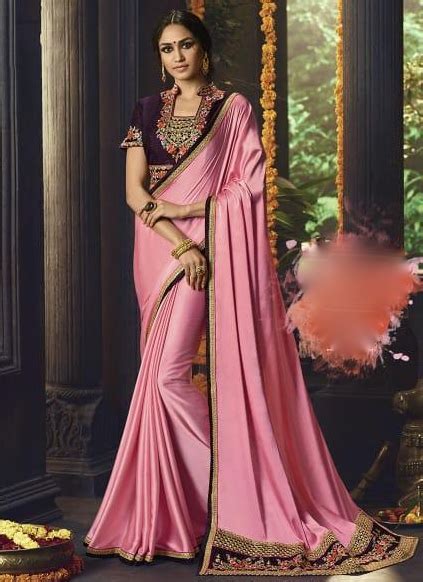 Pink Silk Party Wear Saree Sarees Designer Collection