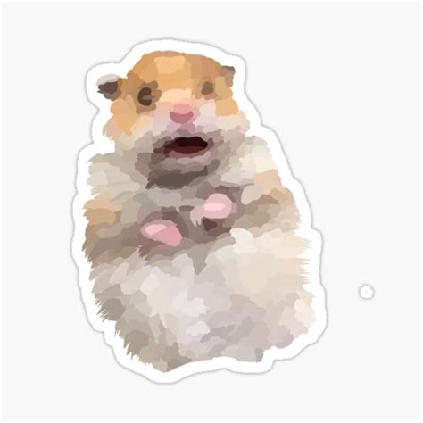 Shocked Hamster Meme Sticker For Sale By Modernartll Redbubble